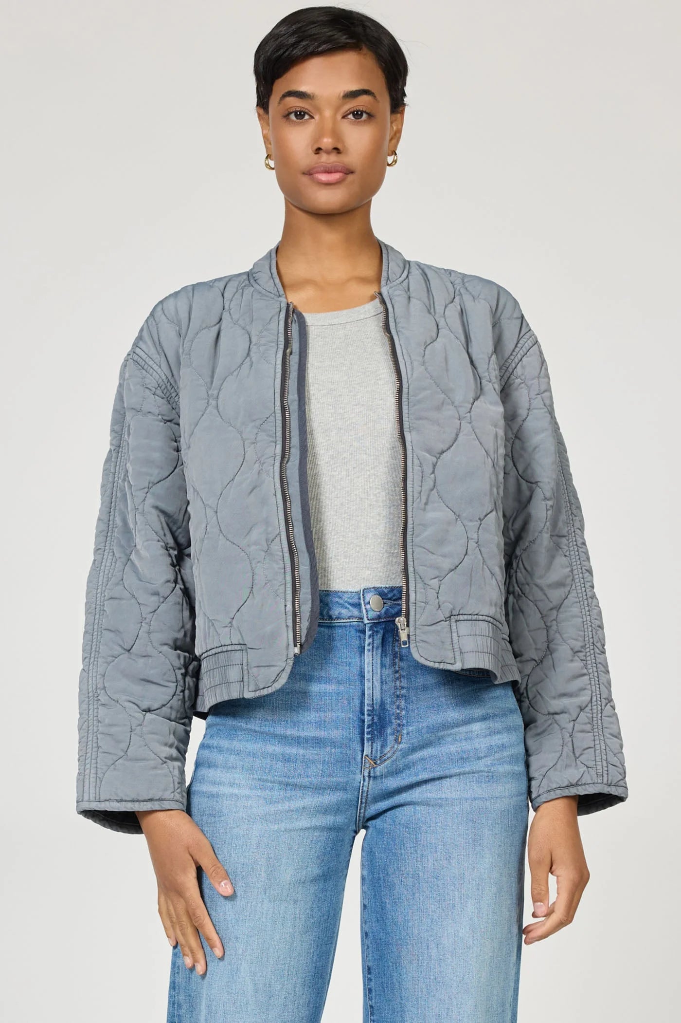 Maverick Cropped Bomber Jacket