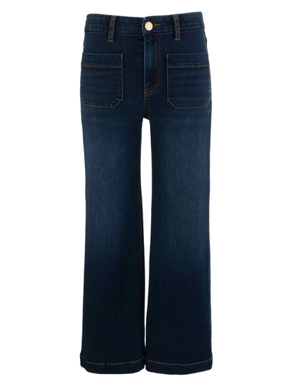 Meg Jeans Dark Blue with Patch Pockets by Kut from the Kloth