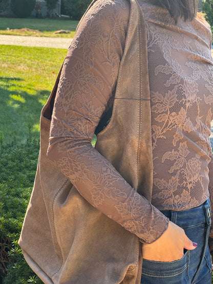 Spencer Funnel Neck Sheer Top