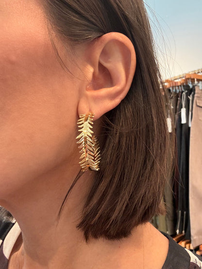 Palma Gold Hoop Earrings