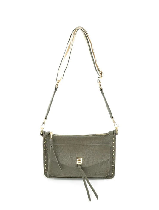 Penny Studded Vegan Crossbody Bag