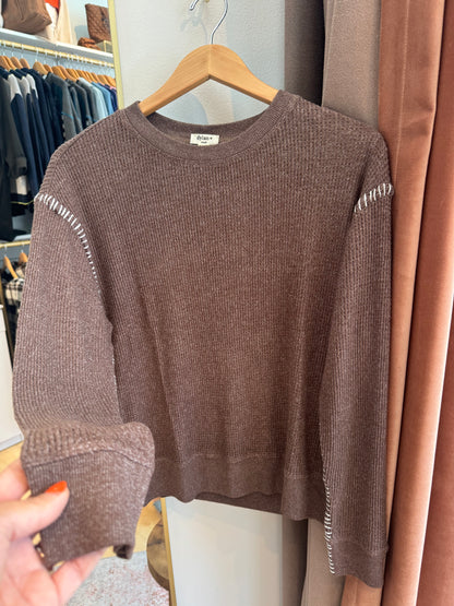 Blanket Stitch Sweatshirt by Dylan Clothing