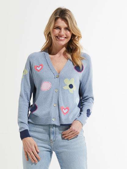 Flower and Spots Cardi