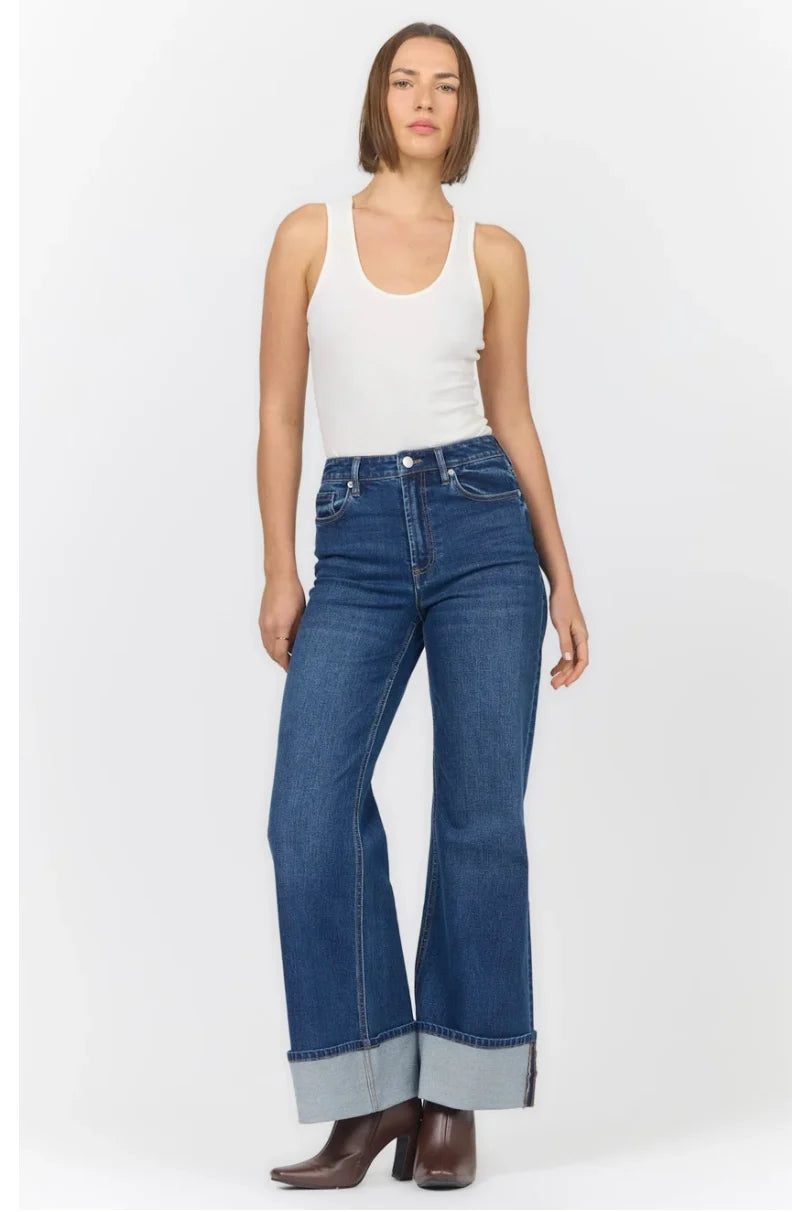Fiona Wide Cuff Jeans by Dear John
