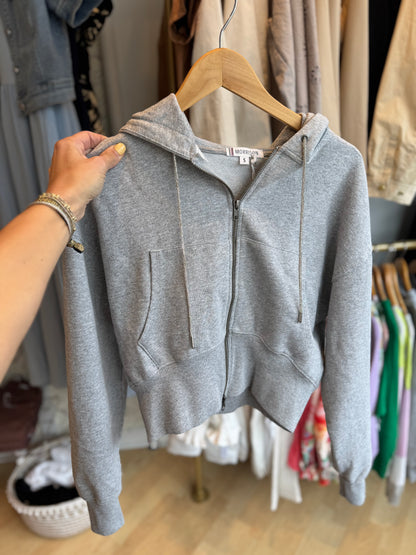 Cropped Crystal Pull Hoodie
