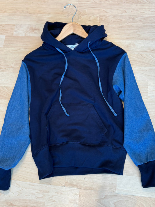 Red Haute Mixed Media Hoodie