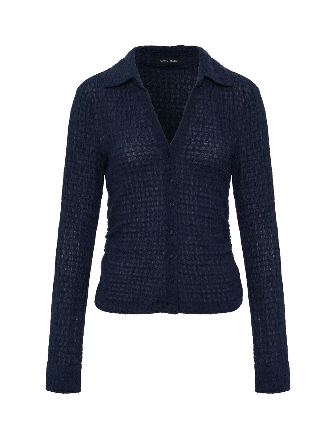 Juno Textures Button Front Top