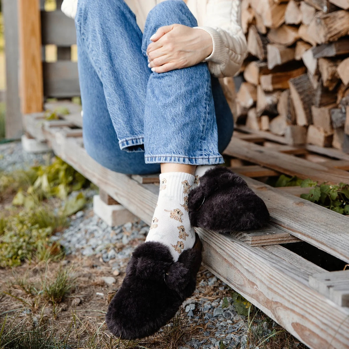 Solei Sea Aspy Faux Fur Clog