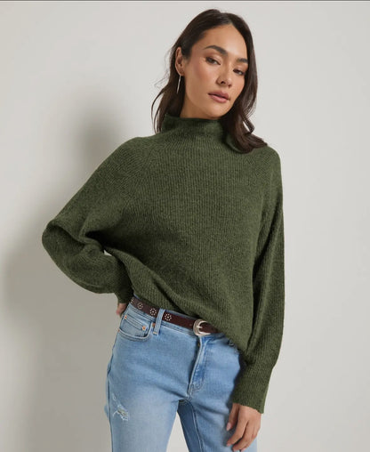 Driftwood Funnel Neck Everyday Sweater