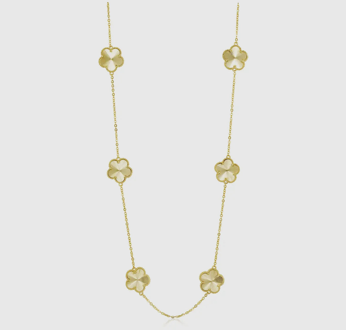 Tarnish Resistant Clover Necklace