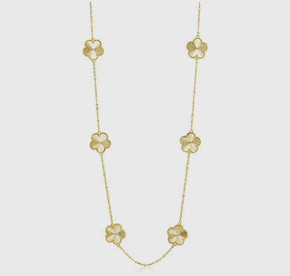 Tarnish Resistant Clover Necklace