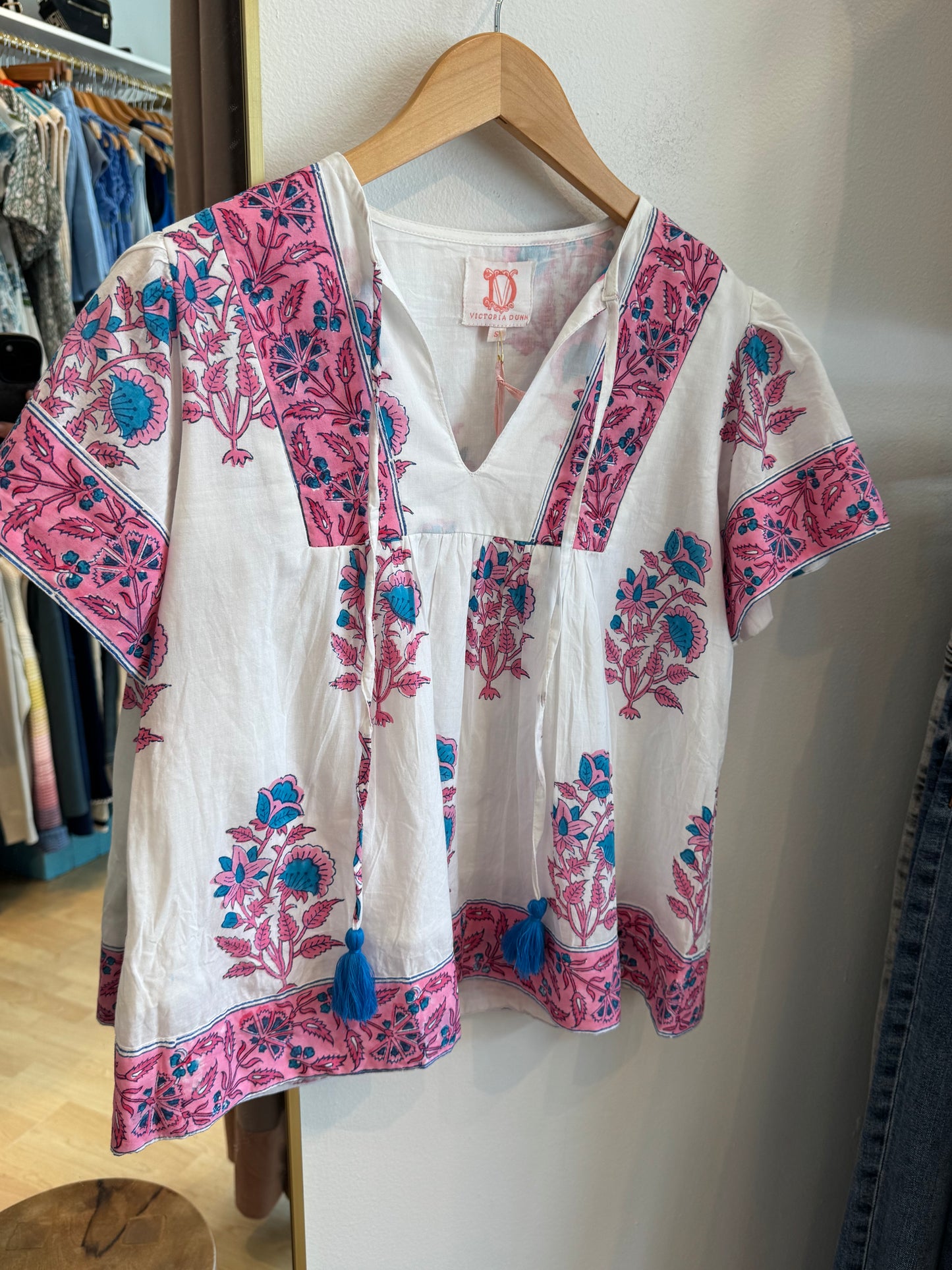 Catalina Boho Short Sleeve Blouse