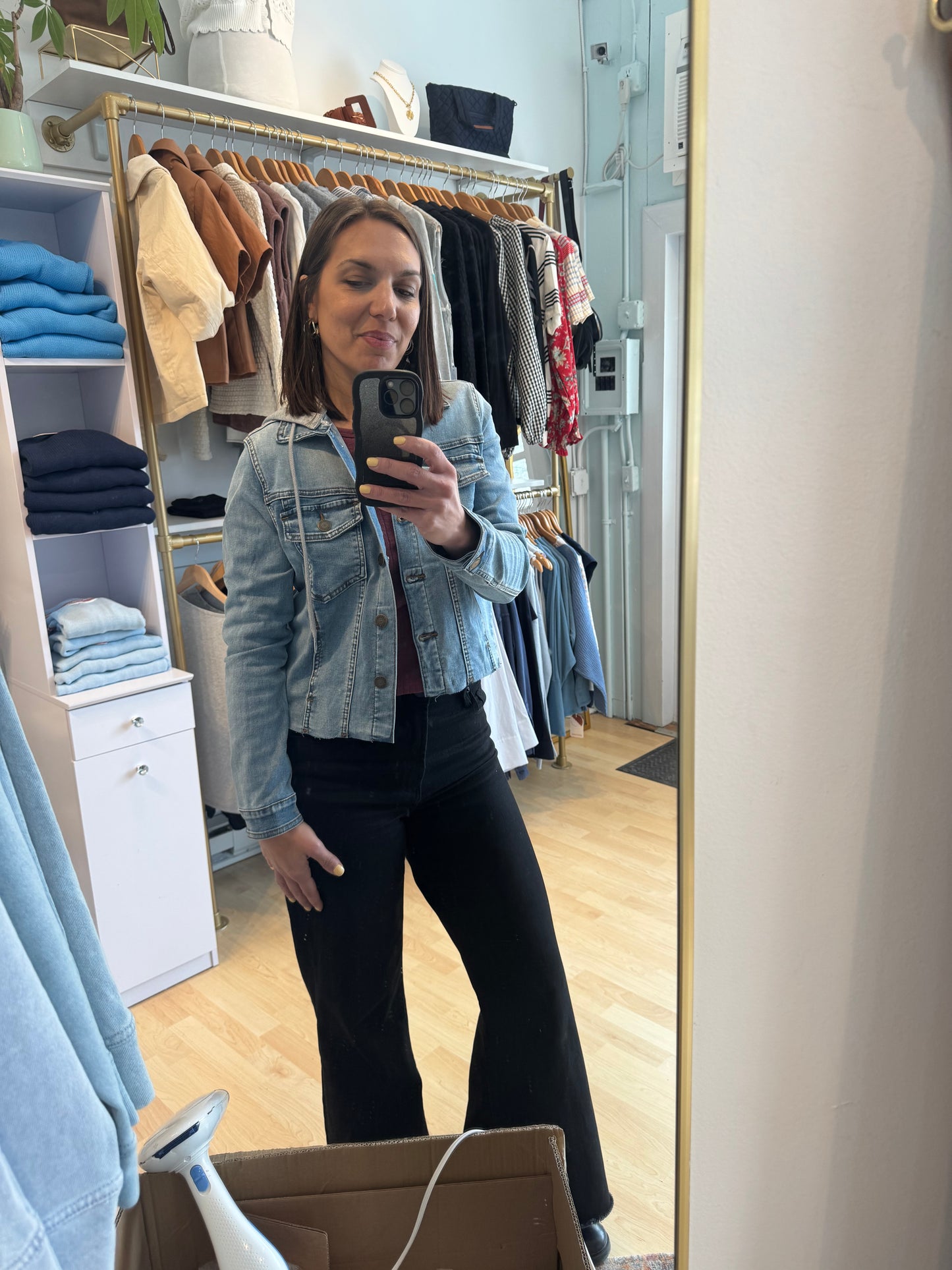 Modern Hooded Denim Jacket