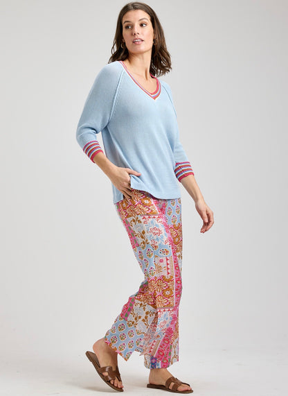 Crochet Trim Sweater by Zaket & Plover