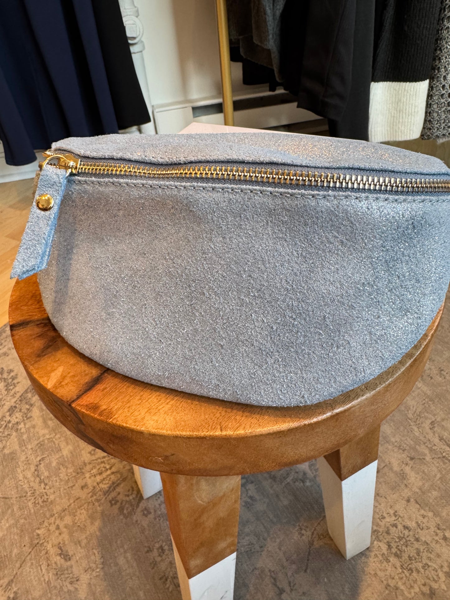 Shelly Glam Mini Leather Crossbody Bag