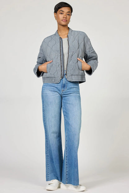 Maverick Cropped Bomber Jacket