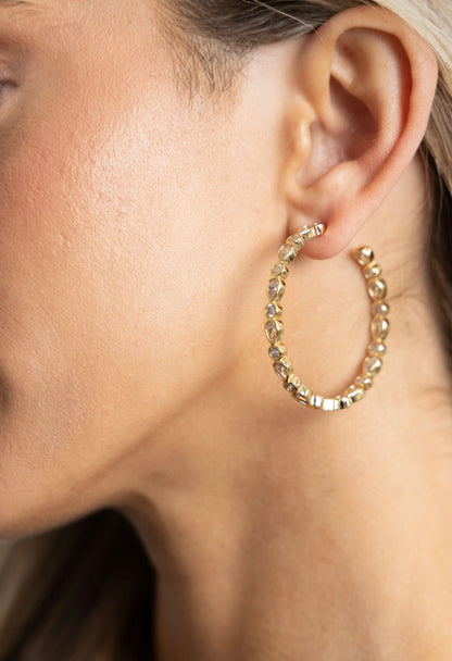 Gold Cassidy Hoop