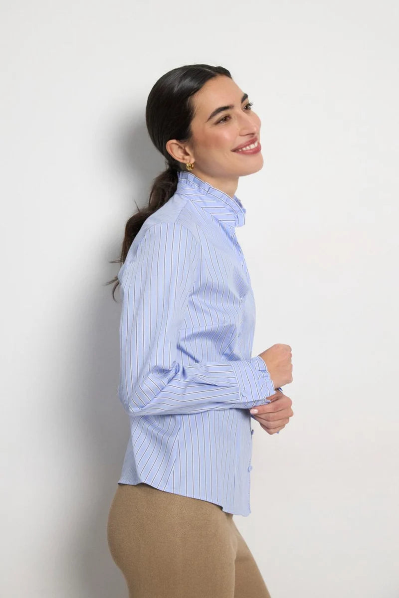 Stripe Ruffle Blouse