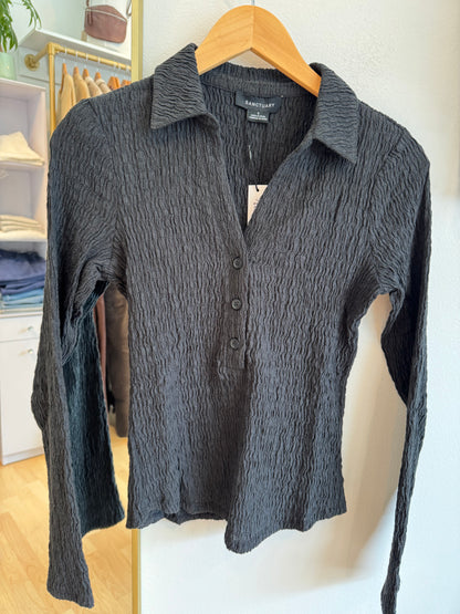 Long Sleeve Textured Top
