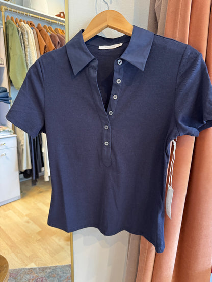 Simone Short Sleeve Ribbed Polo