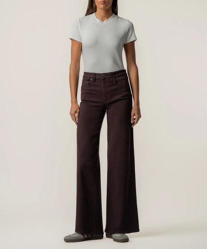 Maya High Rise Wide Leg in Raisin Kut