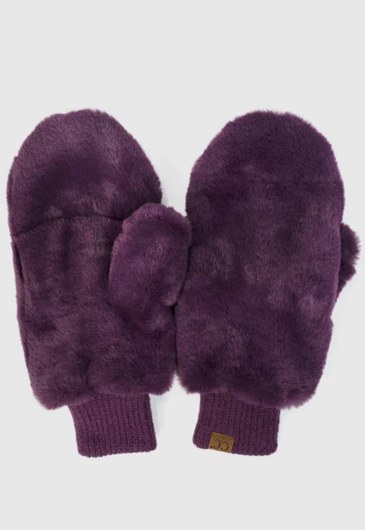 C.C. Faux Fur Convertible Mittens
