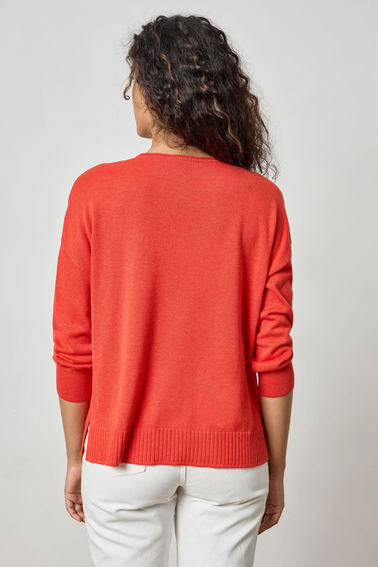 3/4 Drop Shoulder Lightweight Sweater