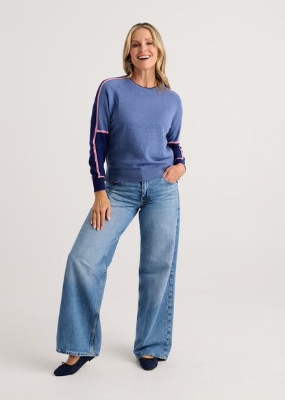 Zaket & Plover Block Sleeve Sweater