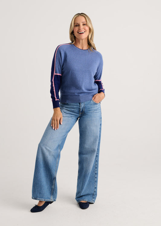 Zaket & Plover Block Sleeve Sweater