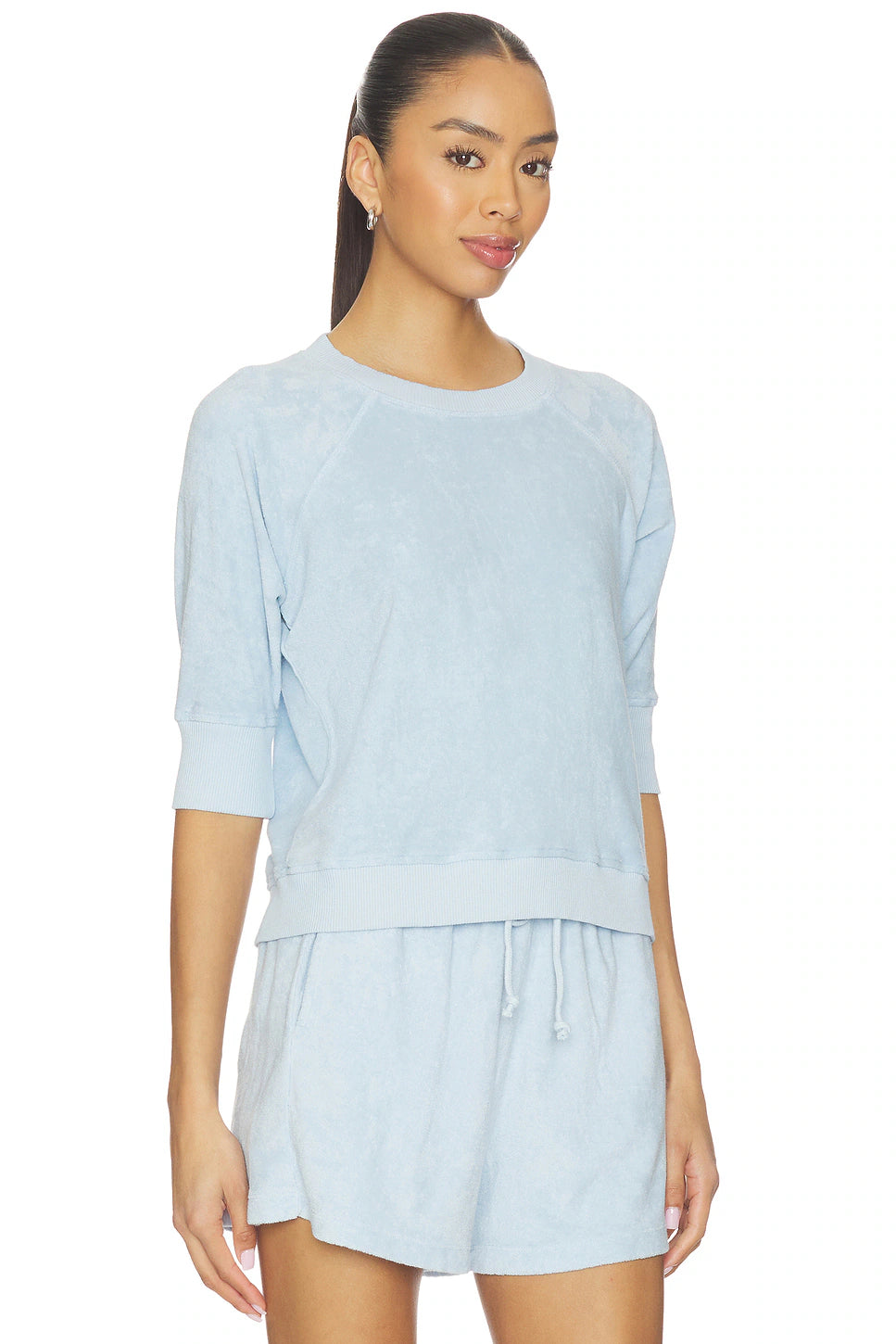 Classic French Terry Raglan Short Sleeve Pullover