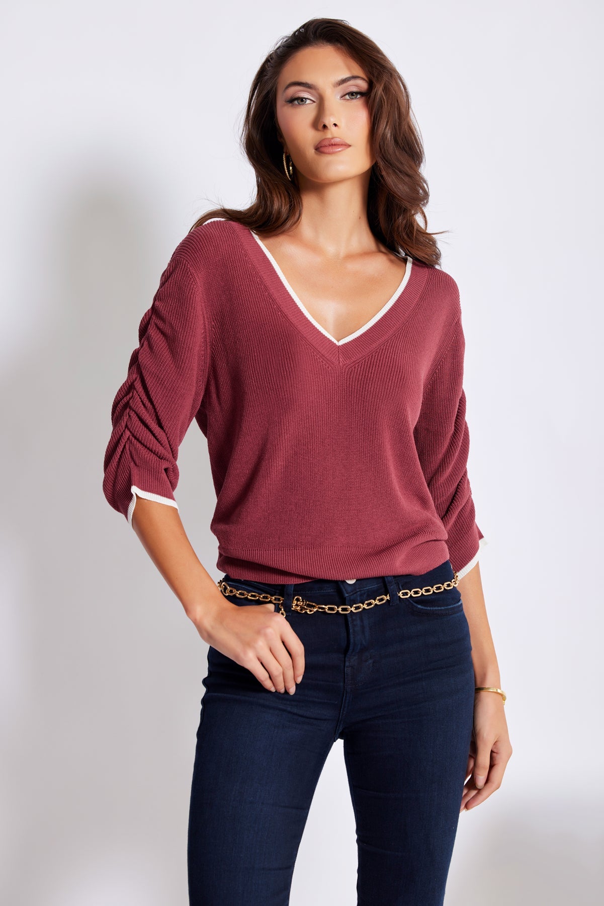 Vaughn V-neck Lightweight Sweater