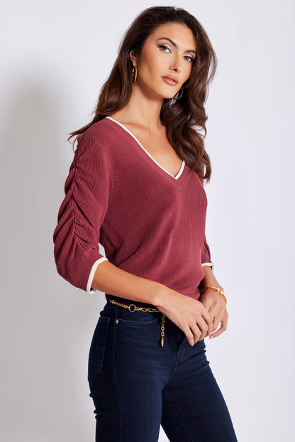 Vaughn V-neck Lightweight Sweater