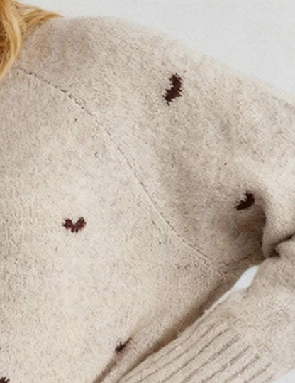 Cozy Hearts Crew Neck Sweater