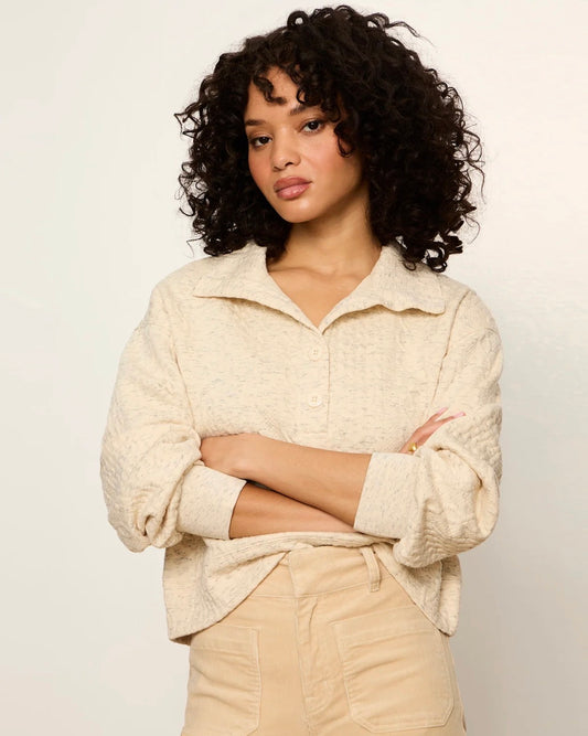 Halley Relaxed Polo Collar Pullover