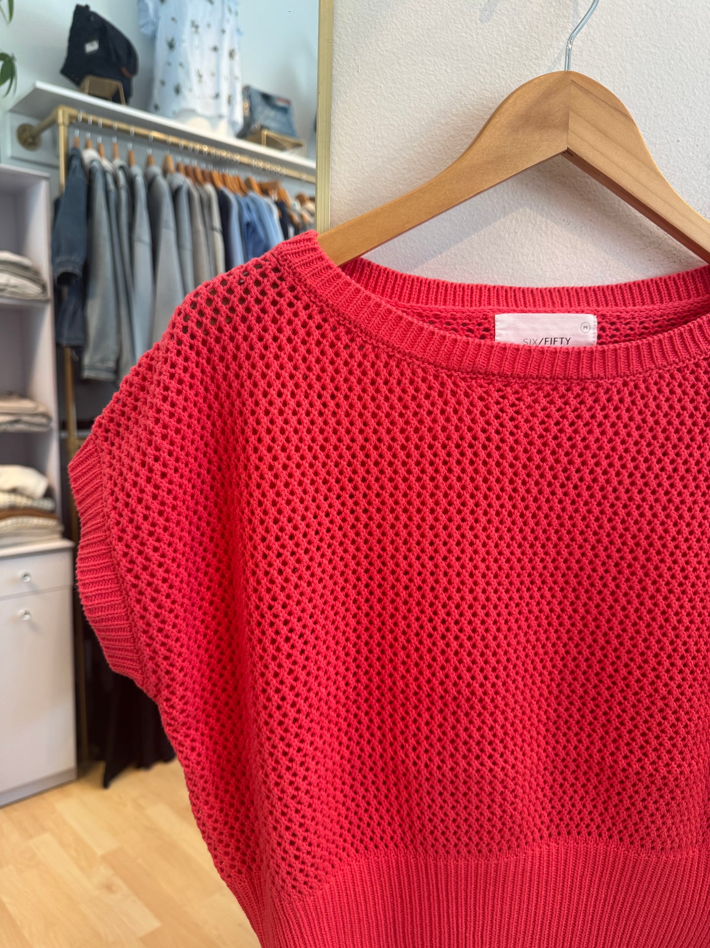 Capri Open Knit Summer Tank