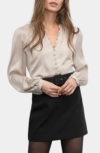 Aryanna Button Front Blouse