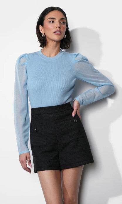 Honey Sheer Sleeve Blouse
