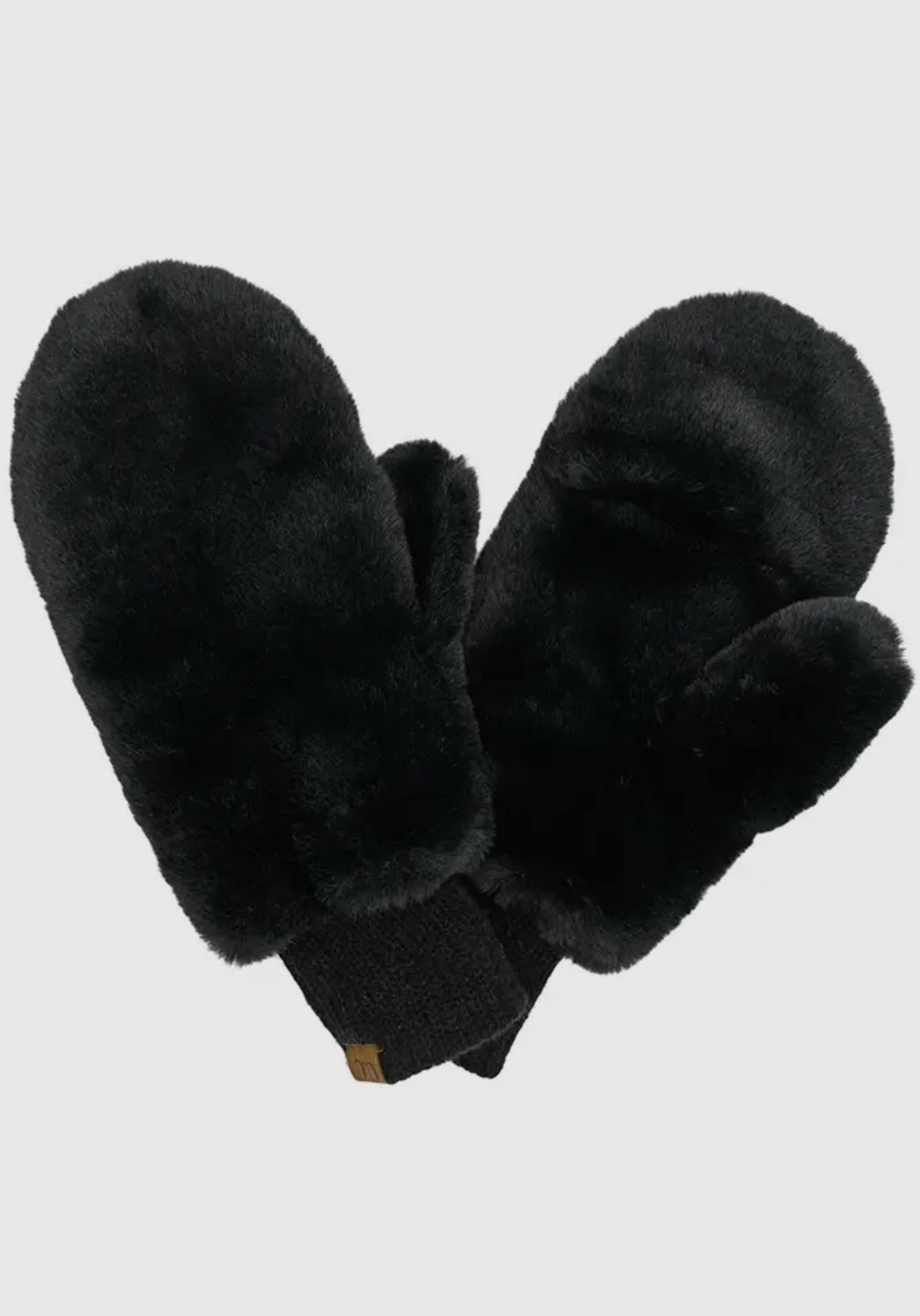 C.C. Faux Fur Convertible Mittens