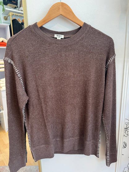 Blanket Stitch Sweatshirt by Dylan Clothing