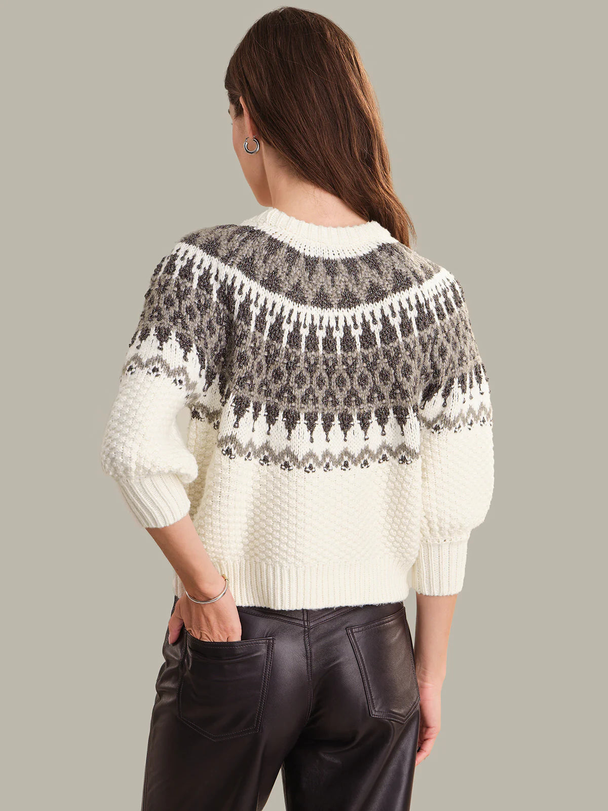 Puff Sleeve Fair Isle Top