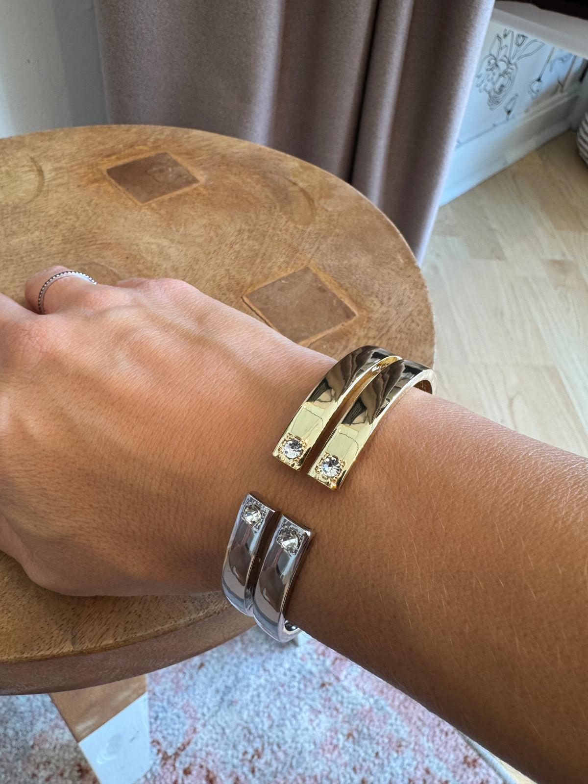 Two Tone Hinge Bangle