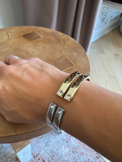 Two Tone Hinge Bangle
