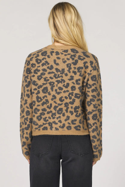 Dear John Amina Leopard Button Cardigan