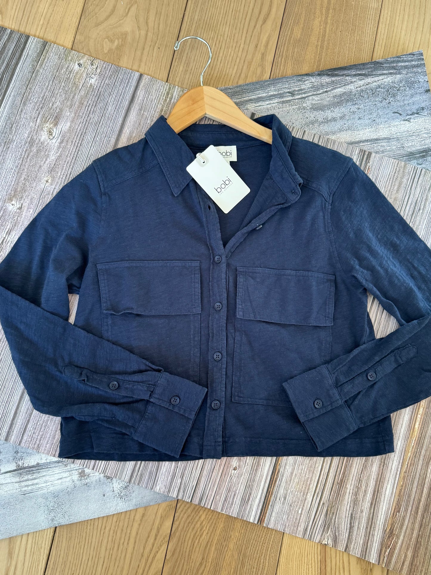 Bobi Cotton Utility Button Down Shirt