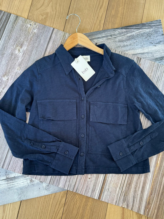 Bobi Cotton Utility Button Down Shirt