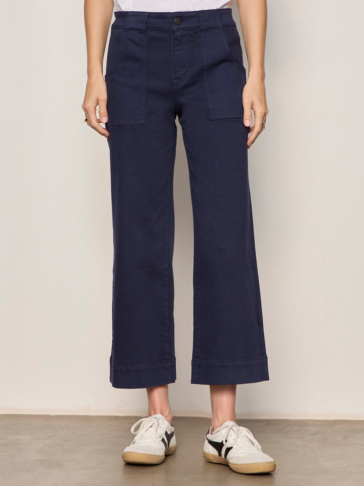 Navy Insider Crop Pants