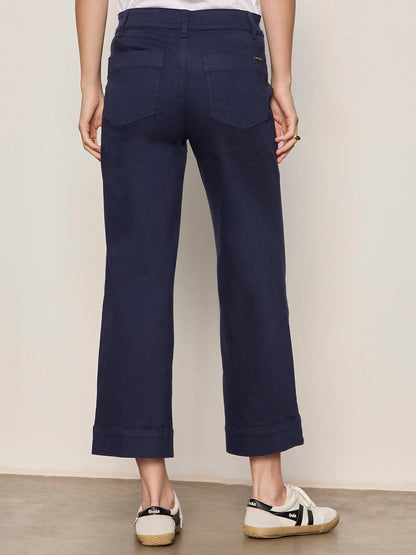 Navy Insider Crop Pants