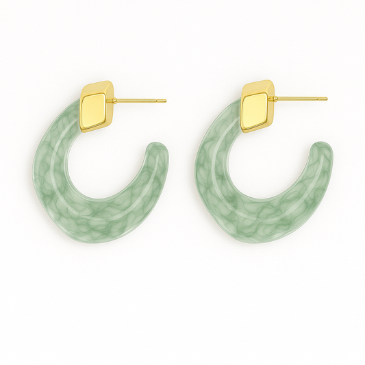 Kaia Green Hoops