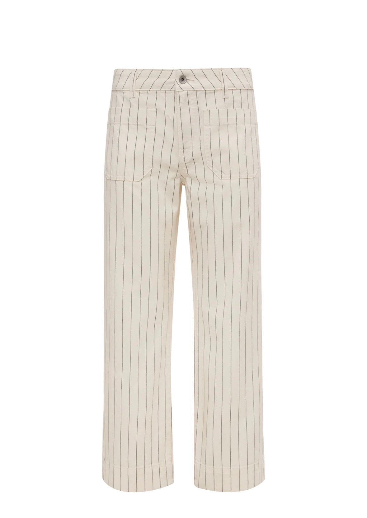 Marine Pant Bleached White Pin Stripe