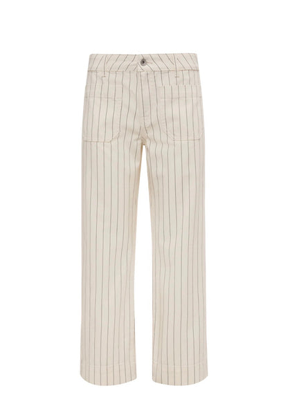 Marine Pant Bleached White Pin Stripe